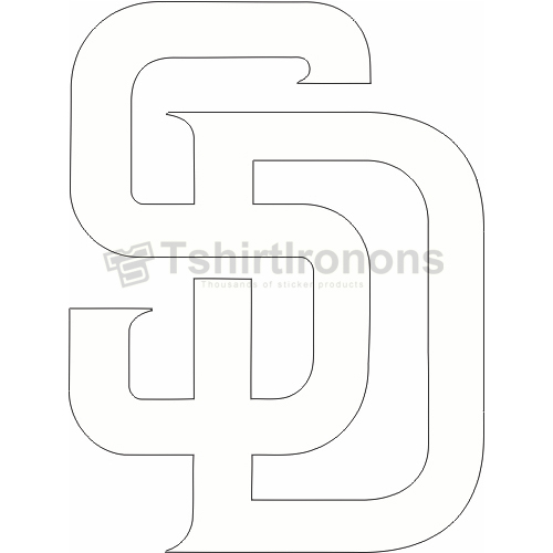 San Diego Padres T-shirts Iron On Transfers N1843 - Click Image to Close